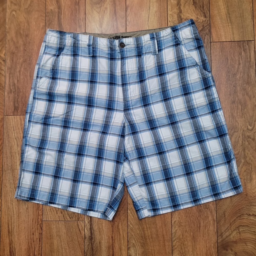 Mens Canyon River Blues plaid shorts
